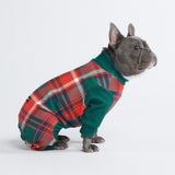Pijama de Cachorro - Xadrez Verde e Vermelho