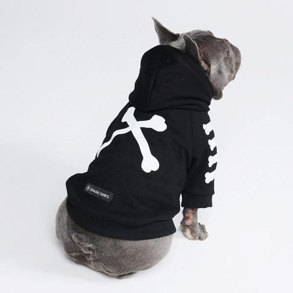 Moletom para cachorro "WOOF" - Preto e Refletivo