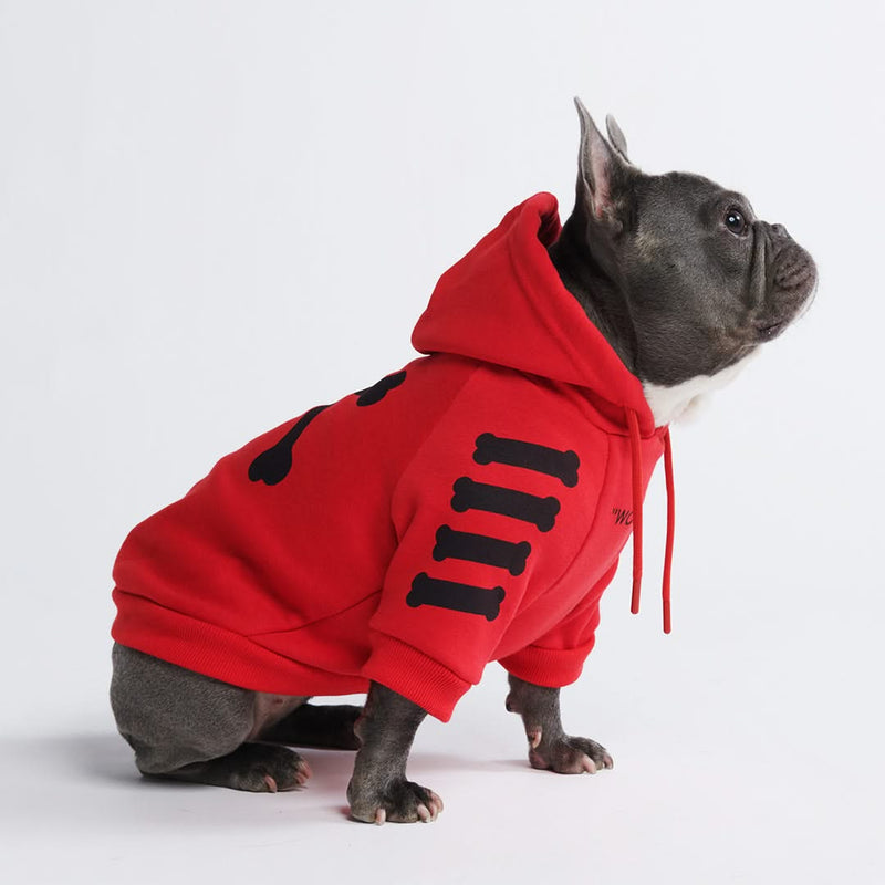 Moletom para Cachorros "WOOF" - Vermelho